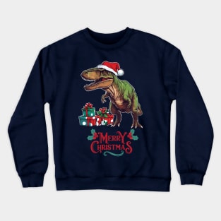 Dinosaur Christmas Crewneck Sweatshirt